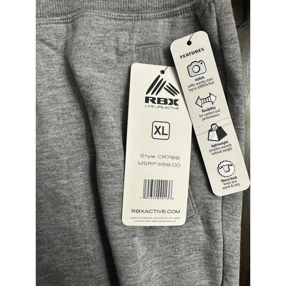 NWT RBX‎ Active Womens Gray Drawstring Strecth CR788 Sweatpants Size XL - Picture 7 of 11